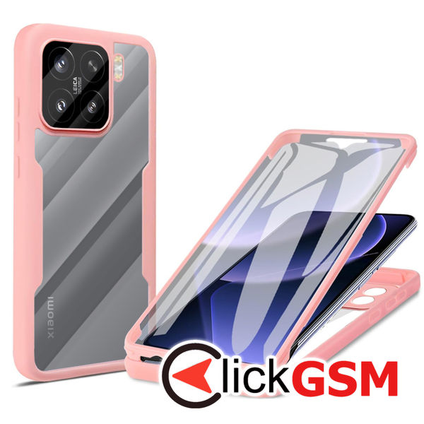 Techsuit - ColorVerse 360 Series + Screen Protector - Xiaomi 15 - Pink