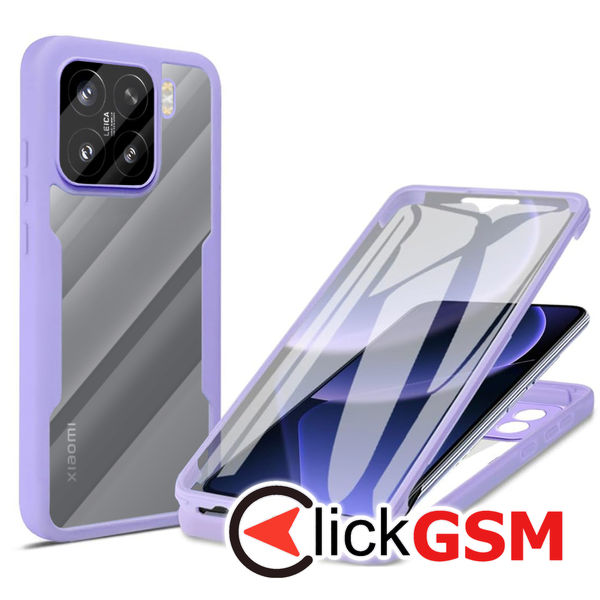 Techsuit - ColorVerse 360 Series + Screen Protector - Xiaomi 15 - Purple