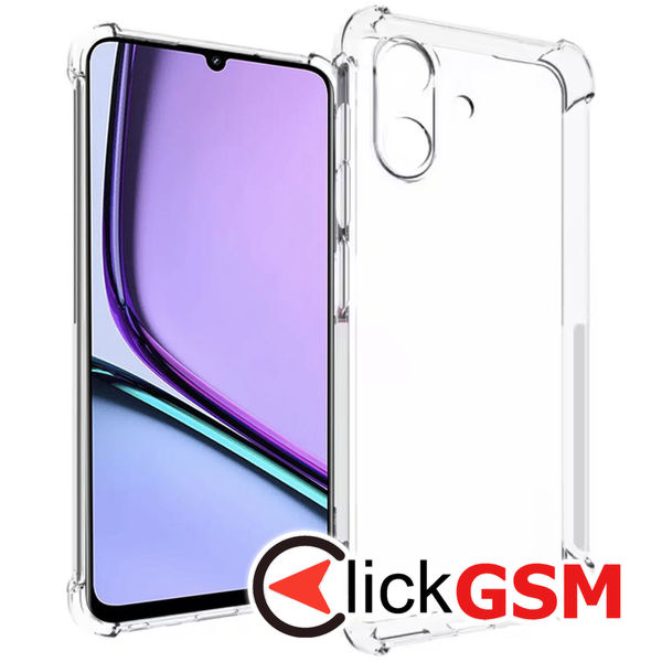 Techsuit - Shockproof Clear Silicone - Realme Note 60 - Clear