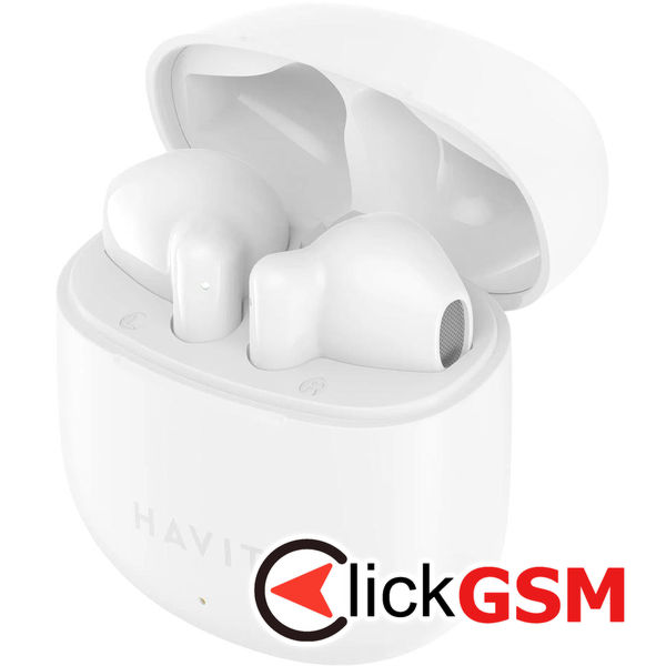 Havit - Wireless Earbuds (TW976) - with Microphone, Bluetooth 5.3, True Wireless Stereo, Type-C, 300mAh - White