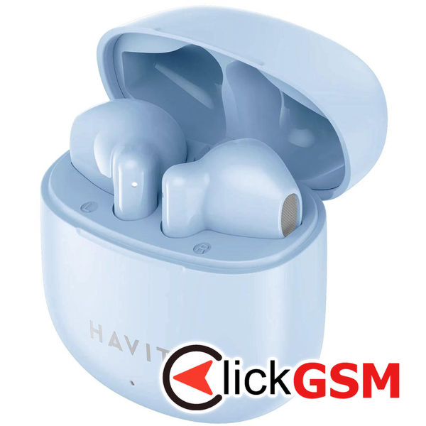 Havit - Wireless Earbuds (TW976) - with Microphone, Bluetooth 5.3, True Wireless Stereo, Type-C, 300mAh - Blue