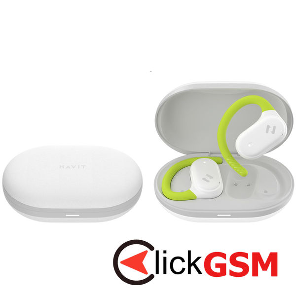 Havit - Wireless Earbuds (OWS915) - with Microphone, Bluetooth 5.4, TWS, ENC, IPX5, USB-C, 1000mAh, Havit Life App - White