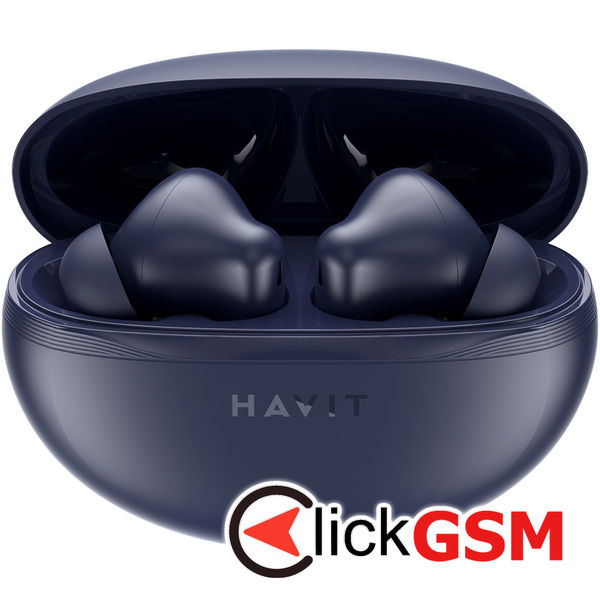Havit - Wireless Earbuds (TW986) - In-ear, Bluetooth 5.4, with Microphone, TWS, ENC, Type-C, 400mAh - Blue