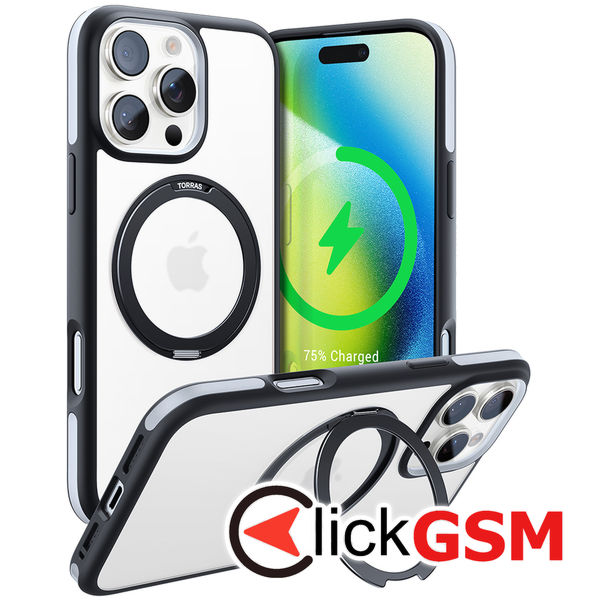 Torras - Ostand R Fusion Series - iPhone 16 Pro Max - Black