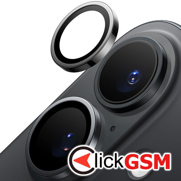 Torras - Lensguard Camera Protector - iPhone 16 Plus - Black