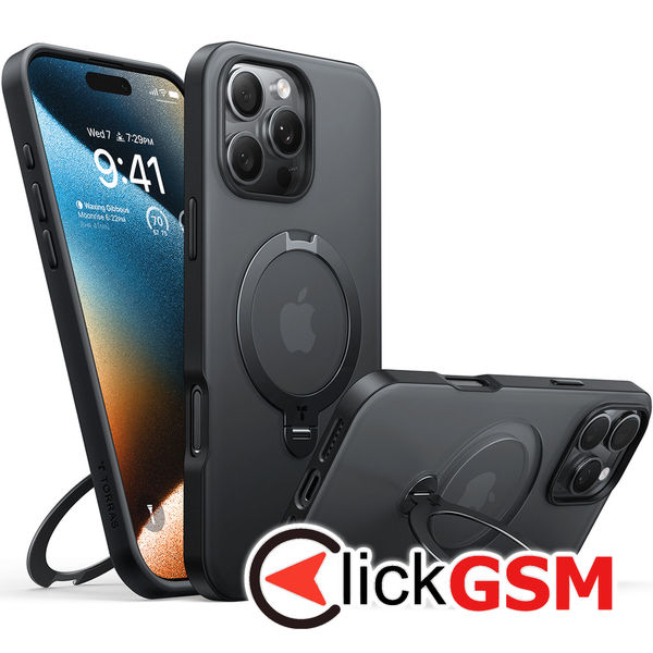 Torras - Ostand Spin Series - iPhone 16 Pro Max - Black