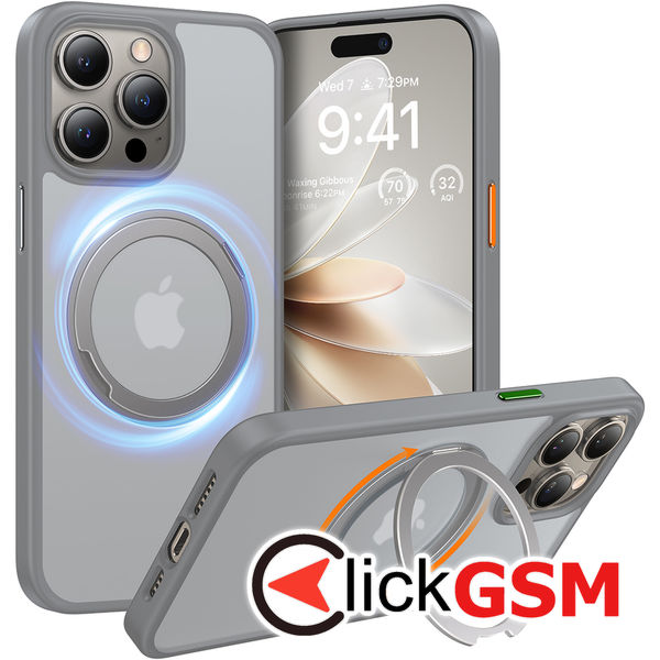 Torras - Ostand Pro Series - iPhone 15 Pro - Titanium Grey