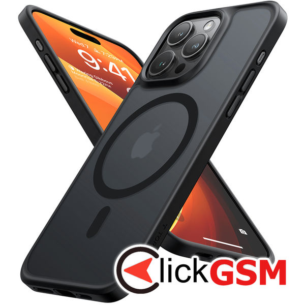 Torras - Guardian Magnetic Series - iPhone 15 Pro - Black