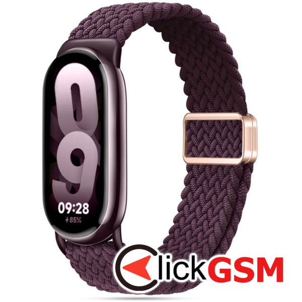 Techsuit - Watchband (W032) - Xiaomi Mi Band 8 / 8 NFC / 9 / 9 NFC - Dark Cherry