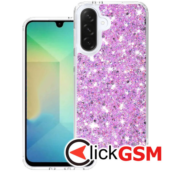 Techsuit - Sparkly Glitter - Samsung Galaxy A26 5G - Magenta