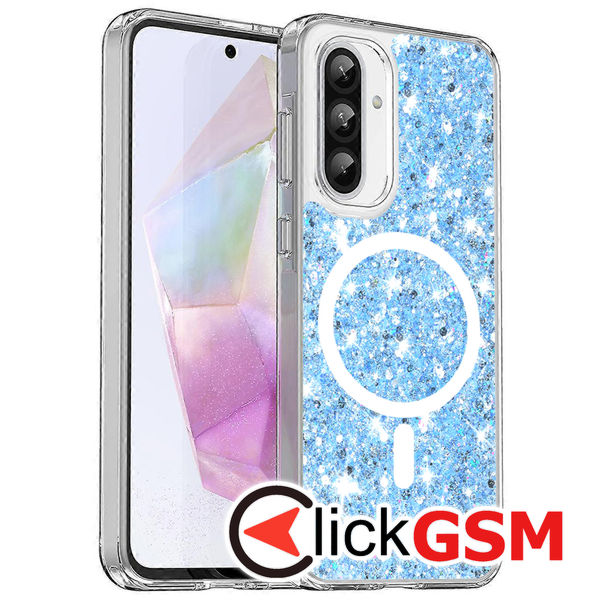 Techsuit - Sparkly Glitter MagSafe - Samsung Galaxy A36 5G / A56 5G - Blue