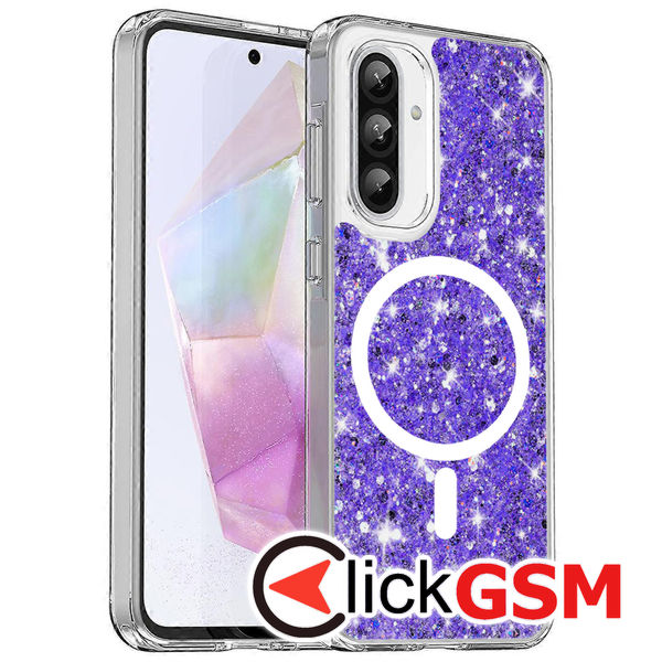 Techsuit - Sparkly Glitter MagSafe - Samsung Galaxy A36 5G / A56 5G - Purple