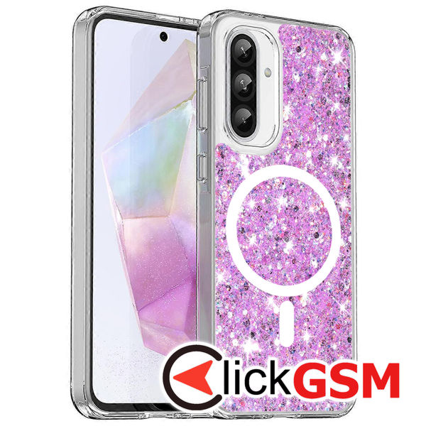 Techsuit - Sparkly Glitter MagSafe - Samsung Galaxy A36 5G / A56 5G - Magenta
