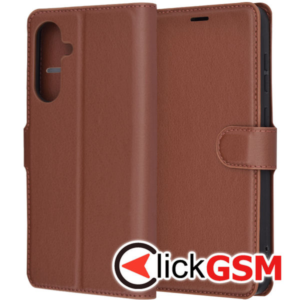 Techsuit - Leather Folio - Samsung Galaxy A56 5G - Brown