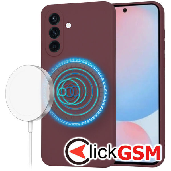 Techsuit - SoftFlex MagSafe - Samsung Galaxy A56 5G - Plum Red