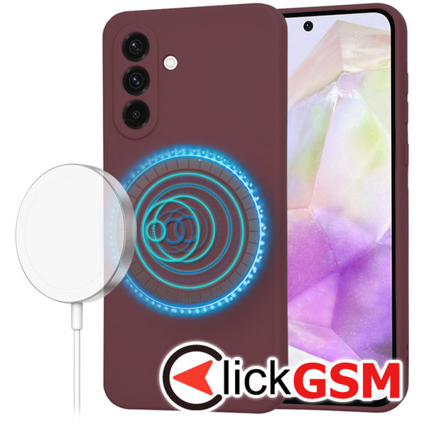 Techsuit - SoftFlex MagSafe - Samsung Galaxy A36 5G - Plum Red