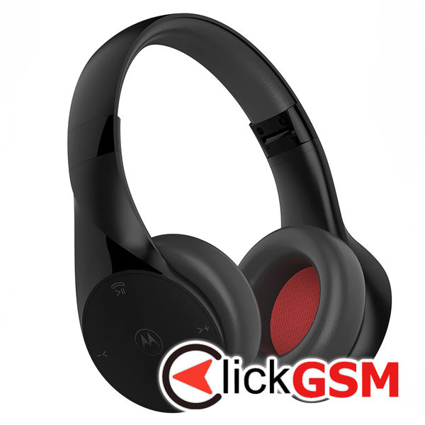 Motorola - Wireless Headphones Sound Moto (XT500) - Bluetooth, On-Ear, Multipoint, Alexa, Siri, Noise Isolation - Black