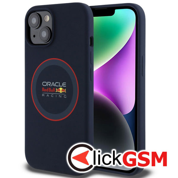 Red Bull Racing - Silicone Red Ring MagSafe (RBHMP14S24SIILVR) - iPhone 14 - Navy
