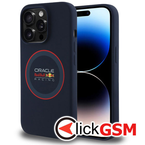 Red Bull Racing - Silicone Red Ring MagSafe (RBHMP14L24SIILVR) - iPhone 14 Pro - Navy