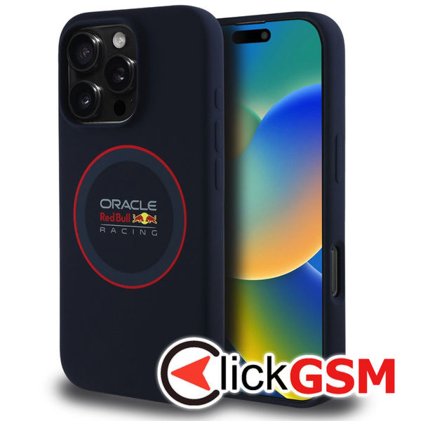 Red Bull Racing - Silicone Red Ring MagSafe (RBHMP16X24SIILVR) - iPhone 16 Pro Max - Navy