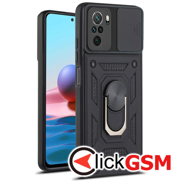 Techsuit - CamShield Series - Xiaomi Redmi Note 10 4G / Note 10S / Poco M5s - Black