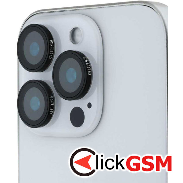 Guess - Protective Lens (GUCL163SAGK) - iPhone 16 Pro / iPhone 16 Pro Max - Metal Black