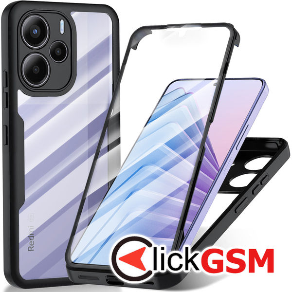 Techsuit - ColorVerse 360 Series + Screen Protector - Xiaomi Redmi Note 14 5G - Black