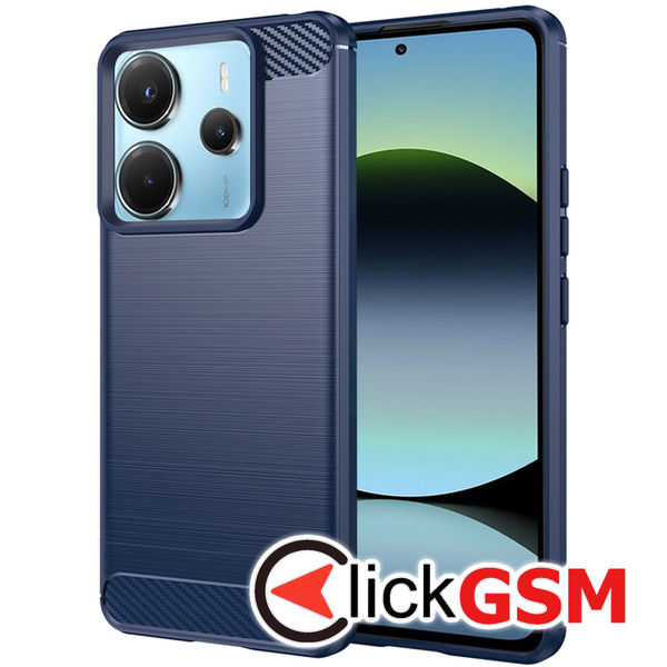Techsuit - Carbon Silicone - Xiaomi Redmi Note 14 4G - Blue