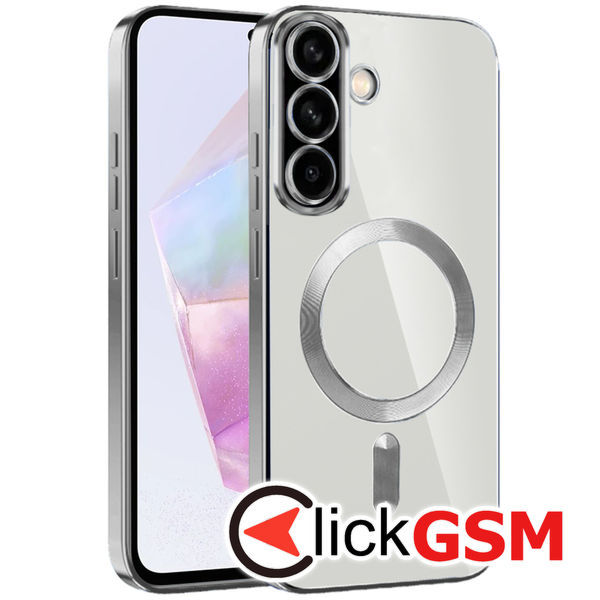 Techsuit - Luxury Crystal MagSafe - Samsung Galaxy A36 5G - Silver