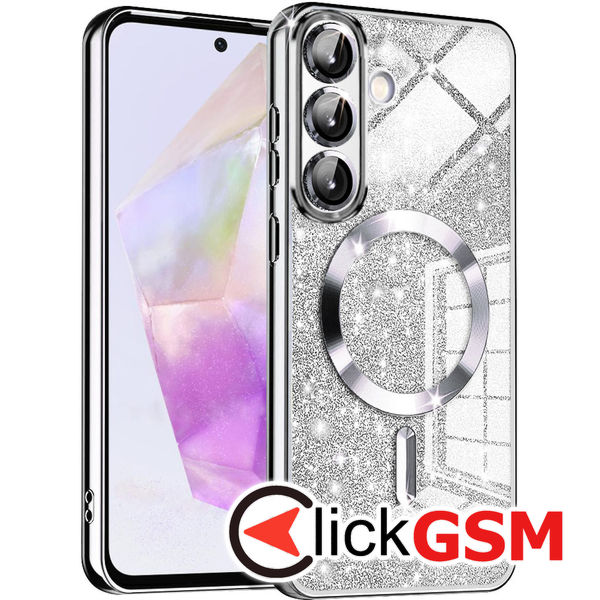 Techsuit - Luxury Glitter MagSafe - Samsung Galaxy A36 5G - Silver
