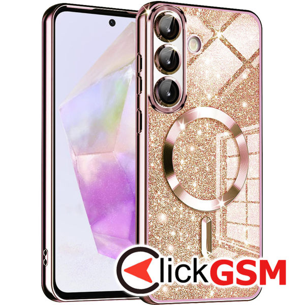 Techsuit - Luxury Glitter MagSafe - Samsung Galaxy A36 5G - Rose Gold