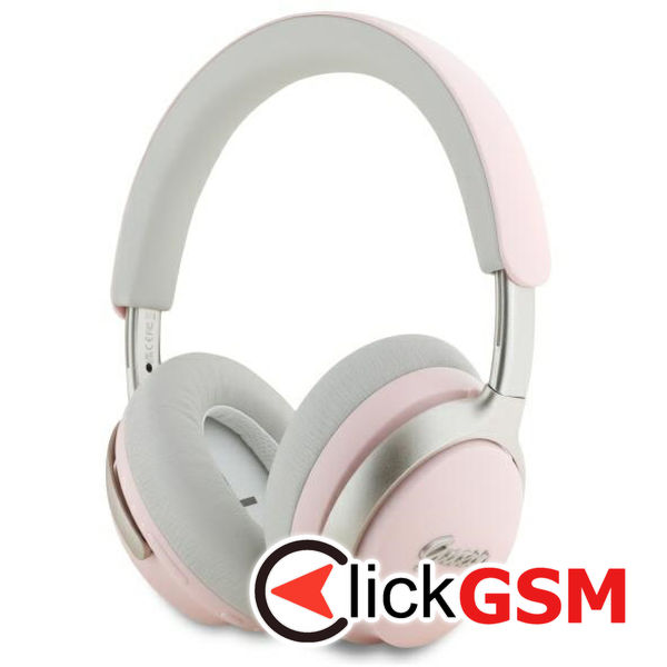 Guess - Wireless Headphones Metal Script Logo (GUBHC22PSBCSMP) - Bluetooth, ANC, On-ear - Pink