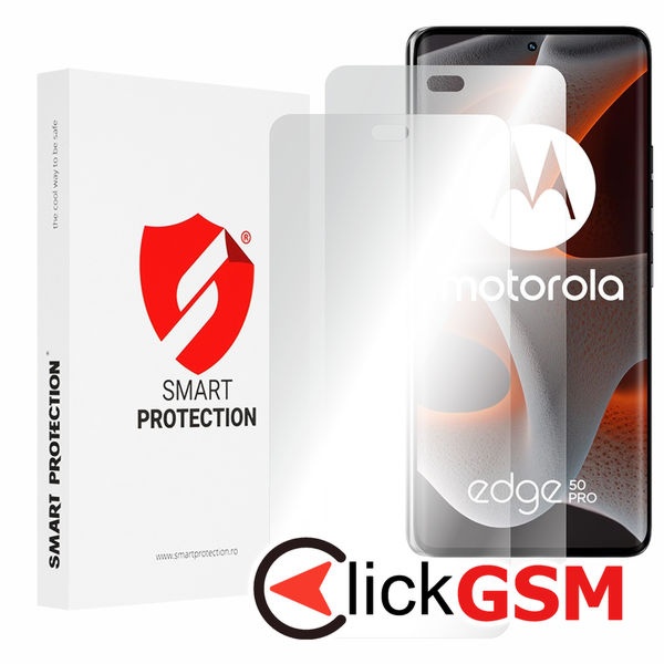 Smart Protection - Premium Classic (2 pack) - Motorola Edge 50 Pro - Clear