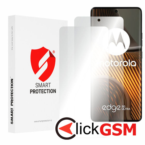 Smart Protection - Premium Classic (2 pack) - Motorola Edge 50 Ultra - Clear
