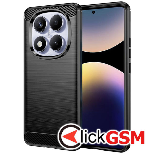 Techsuit - Carbon Silicone - Xiaomi Redmi Note 14 Pro 4G / Poco F7 - Black