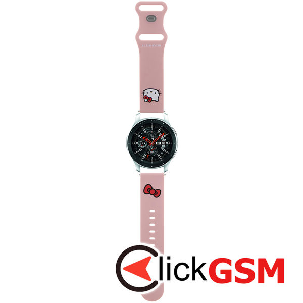 Hello Kitty - Strap Silicone Kitty Head (HKUWLSCHBLP) - Samsung Watch (46mm)/Watch 3, Huawei Watch GT 2/GT
