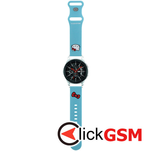 Hello Kitty - Strap Silicone Kitty Head (HKUWLSCHBLB) - Samsung Watch (46mm)/Watch 3, Huawei Watch GT 2/GT