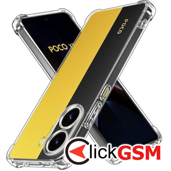 Techsuit - Shockproof Clear Silicone - Xiaomi Poco X7 Pro - Clear