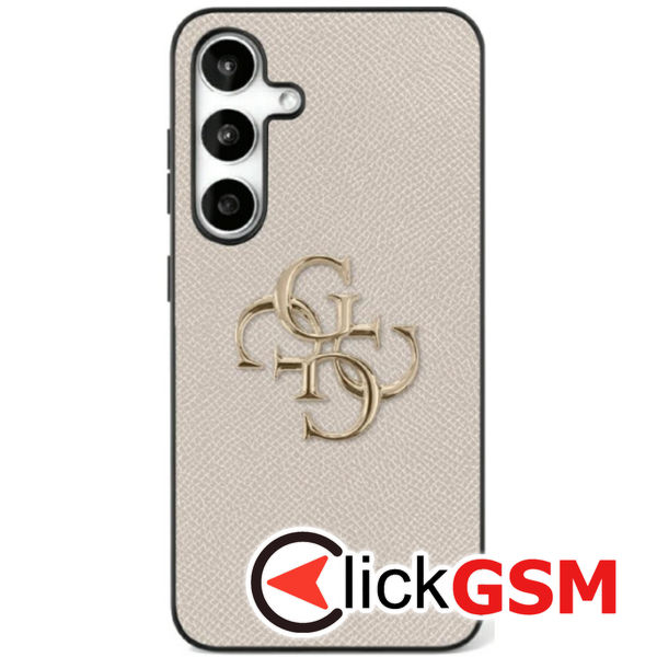 Guess - Hardcase 4G Grained Big and Classic Logo (GUHCS25SPGT4MBE) - Samsung Galaxy S25 - Beige