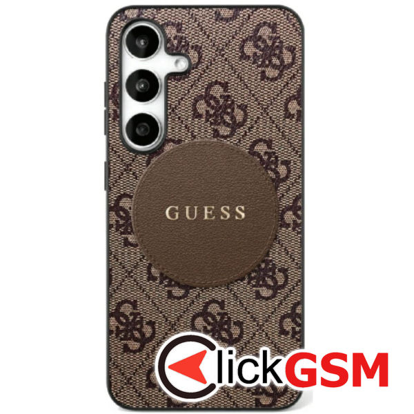 Guess - 4G Circle Classic Logo MagSafe (GUHMS25MP4PGRSGW) - Samsung Galaxy S25 Plus - Brown