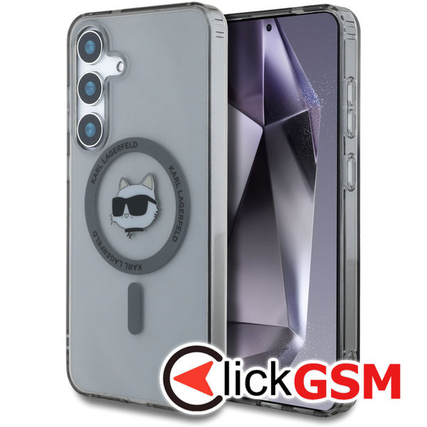 Karl Lagerfeld - IML MagSafe (KLHMS25SHLSCHK) - Samsung Galaxy S25 - Choupette`s Head