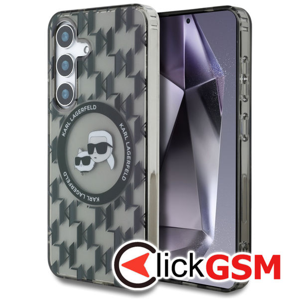 Karl Lagerfeld - IML Monogram MagSafe (KLHMS25SHMCKMHK) - Samsung Galaxy S25 - Karl&Choupette Head