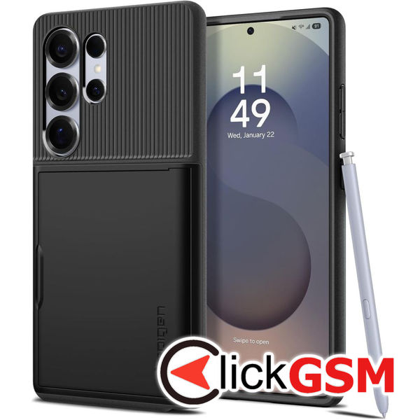 Spigen - Slim Armor CS - Samsung Galaxy S25 Ultra - Black