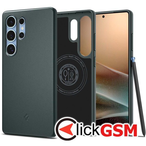 Spigen - Thin Fit MagSafe - Samsung Galaxy S25 Ultra - Abyss Green