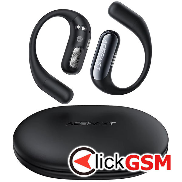 Acefast - Wireless Earbuds (FA002) - for Sports, Bluetooth V5.3, IP54, 500mAh - Black