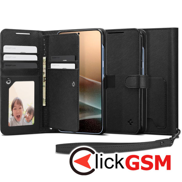 Spigen - Wallet S - Samsung Galaxy S25 Plus - Black