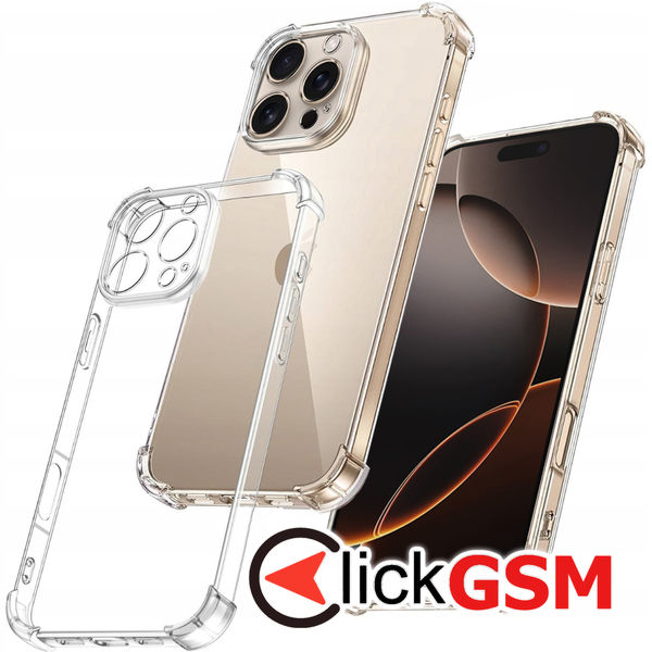 Techsuit - Shockproof Clear Silicone - iPhone 16 Pro - Clear