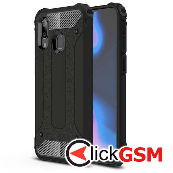 Techsuit - Hybrid Armor - Samsung Galaxy A40 - Black