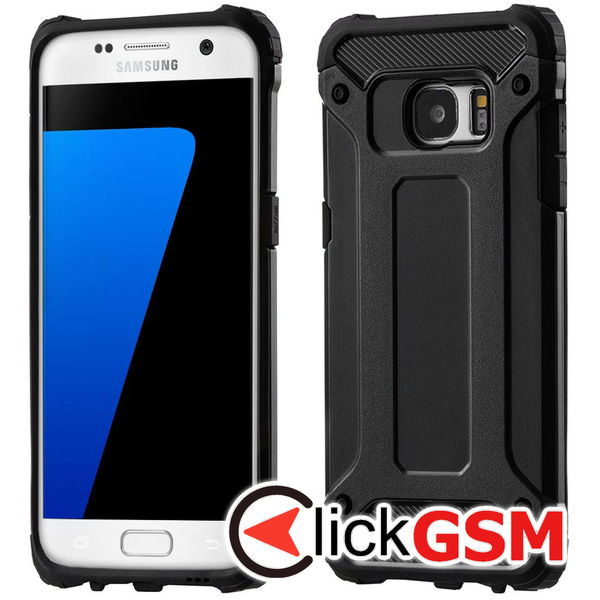 Techsuit - Hybrid Armor - Samsung Galaxy S7 Edge - Black