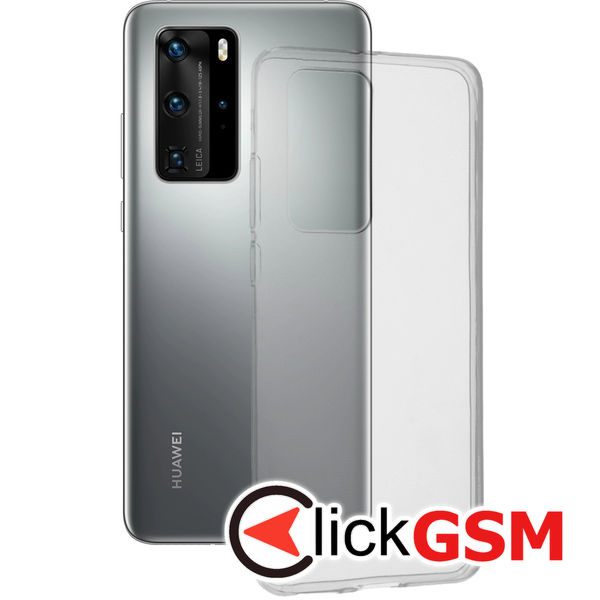 Techsuit - Clear Silicone - Huawei P40 Pro - Transparent